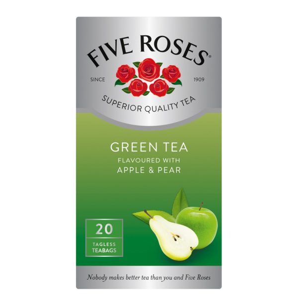 FIVE ROSES G/TEA T/BAGS 20'S APPLE & PEAR (1X1)