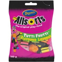 BEACON ALLSORTS 150G TUTTI FRUITY (1X1)