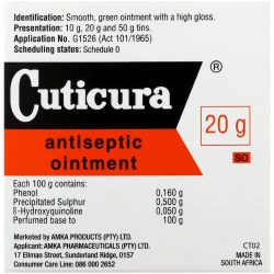 CUTICURA ANTISEPTIC OINTMENT 20G (1X12)