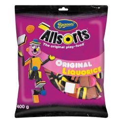 BEACON ALLSORTS 480G LIQUORICE (1X24)