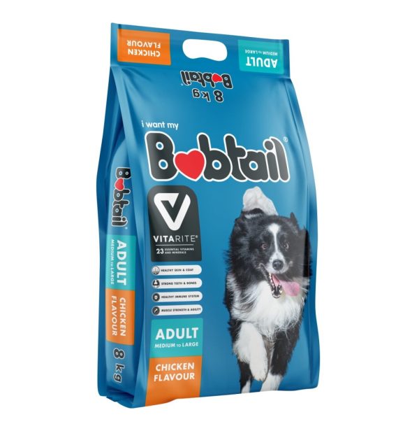 BOBTAIL D/FOOD 8KG MED/LRG CHICKEN (1X1)