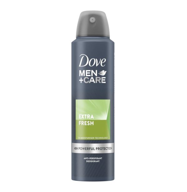 DOVE B/SPRAY 150ML [M] EXTRA FRESH (1X1)