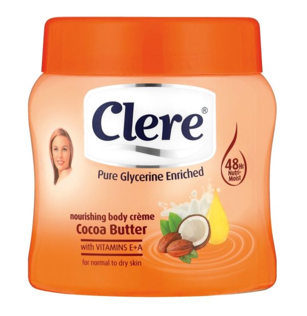 CLERE H&B CRM 500ML COCOA BUTTER (4X6)