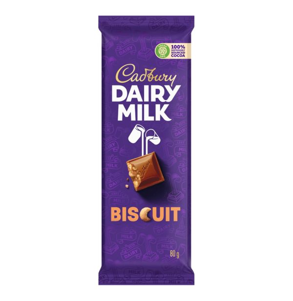 Cadbury slab 80g biscuit (1x1)