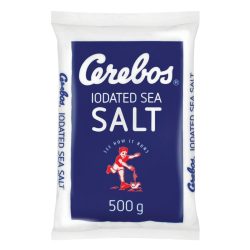 CEREBOS SALT 500G BLUE TABLE POLY (1X1)