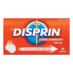 DISPRIN TABS RED REGULAR 16’S (500MG) (1X12)