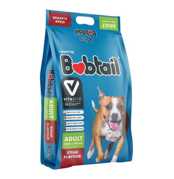 BOBTAIL D/FOOD 8KG SML/MED STEAK (1X1)