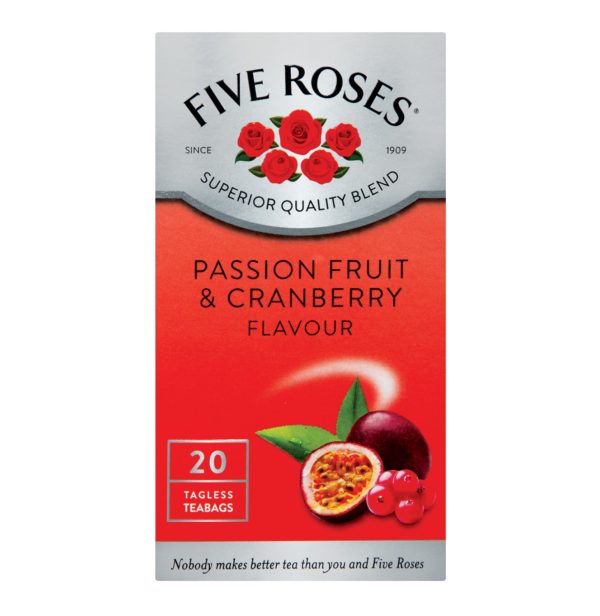 FIVE ROSES G/TEA T/BAGS 20'S P/FRUIT&C/BERRY (1X1)