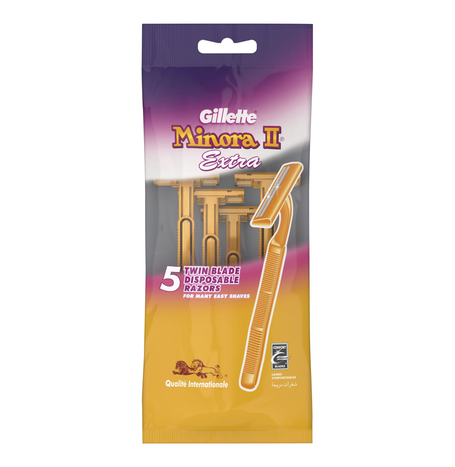 GILLETTE MINORA II DISPO. BAG 5S (1X1)