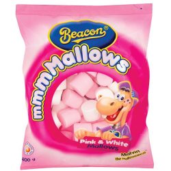 BEACON MALLOWS 400G PINK & WHITE (1X1)