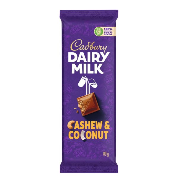 CADBURY SLAB 80G COCO & CASHEW (1X1)