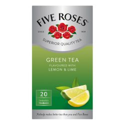 Five roses g/tea t/bags 20’s lem&lime (2×6)