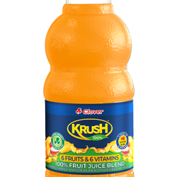 CLOVER KRUSH F/JUICE 500ML 6 FRUIT & 6 VITA (1X10)