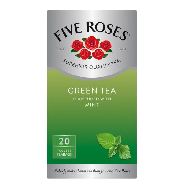 FIVE ROSES G/TEA T/BAGS 20'S MINT (1X6)