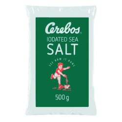 CEREBOS SALT 500G GREEN SEA POLY (1X1)